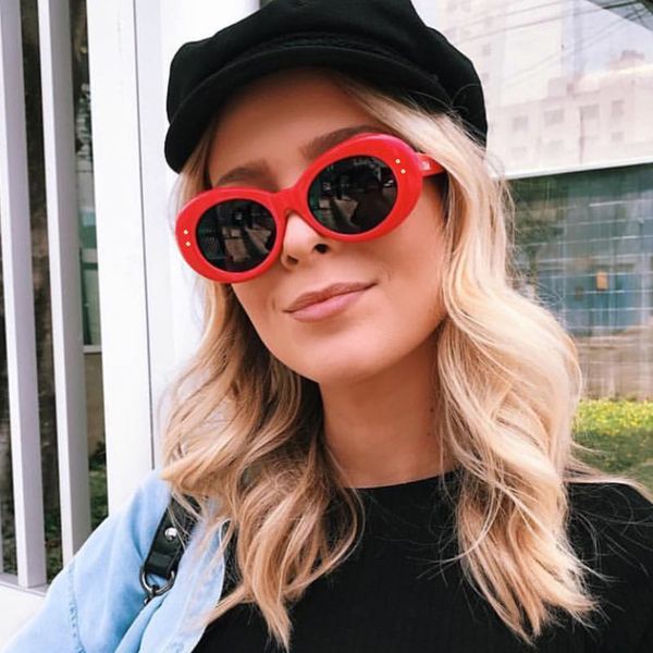 

2019 small cat eye sunglasses women fashion brand designer women sun glasses new retro oval sunglass vintage eyewear oculos uv400 w61