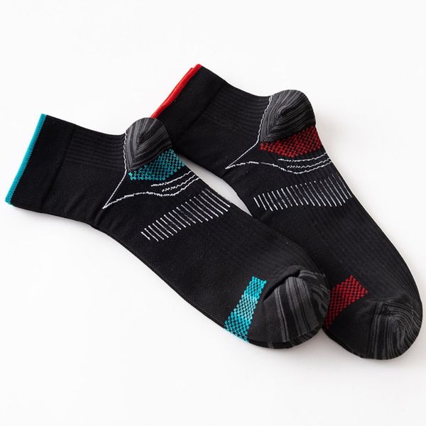 

2018 men women compression running socks professional sport riding socks basketball badminton hiking racing cycling, Black