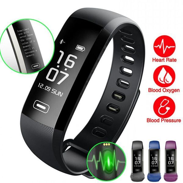 

M2 pro mart wri tband fitne tracker bracelet heart rate blood pre ure watch pul e meter oxygen waterproof m call port band dhl