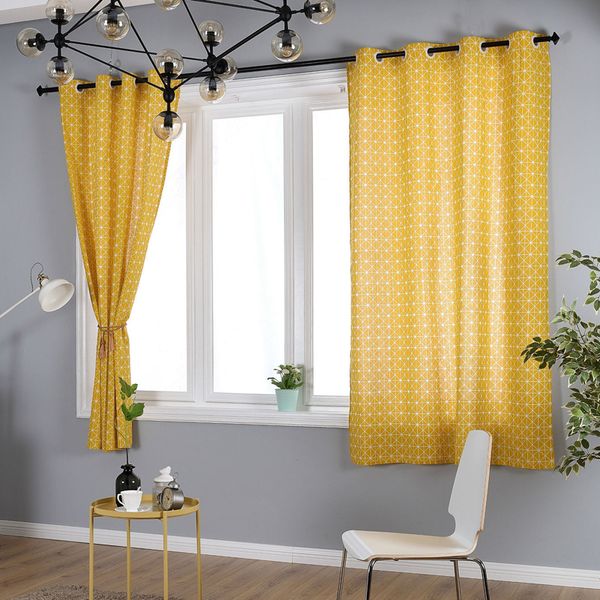 2019 Pastoral Plaid Curtains Cotton Linen Fabric Half Blackout Living Room Short Curtains For Kids Room Bedroom Kitchen Windows Decor From Bowstring