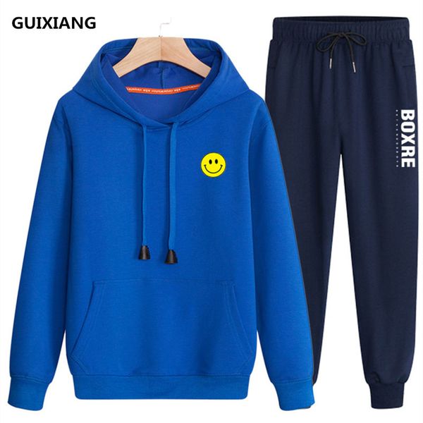 

hoodies +pants) 2018 spring men thicken casual hooded fashion sweatshirts men's high quality hoodies full size m-3xlwy013, Black