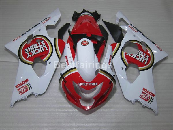 Kit de carenagem para SUZUKI GSXR600 GSXR750 2004 2005 branco vermelho GSXR 600 750 K4 K5 carenagens FG44