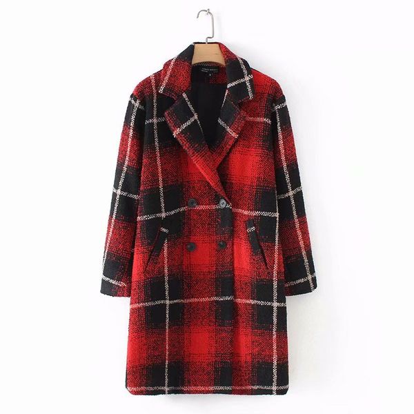

fashion women aazz115-9041 european and american stylish overcoat, Black;brown