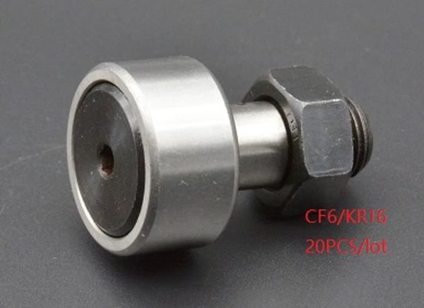 20pcs / серия ролика иглы роликовый подшипник CF6 KR16 Cam Follower Bearings Track