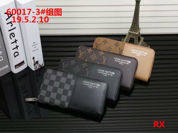 

2019 Luxury Designer Long Wallet Women's Zipper Brown Wallet Leather Check Plaid Wallet Free Shipping Good