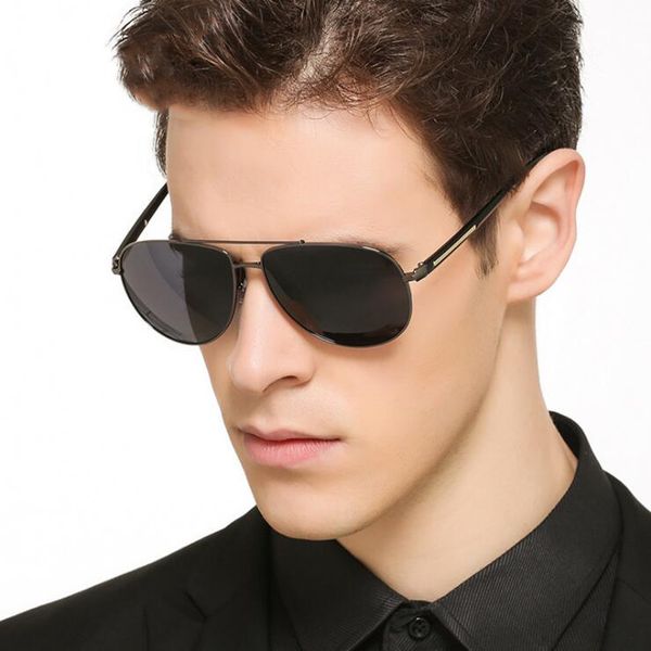 

men vintage hd polarized sunglasses classic brand sun glasses uv 400 lens driving shades for men women, White;black