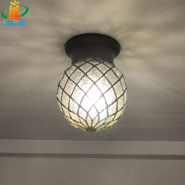 2019 The New American Creative Pineapple Ceiling Lamp Corridor