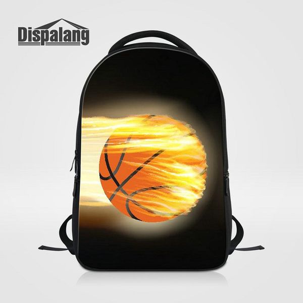 

14 inch lapbackpack for teenagers cool basketball football printed mochila men casual travel backpack sport outdoor knapsack rugtas pack