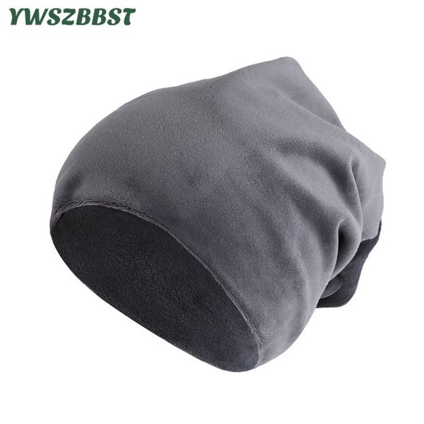 

autumn winter plush hat for women men outdoor warm winter wool head cap women velvet beanies cap
