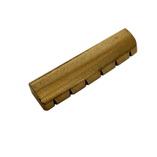 

solid brass slotted cut guitar nut 43mm for lp guitar and similar guitars