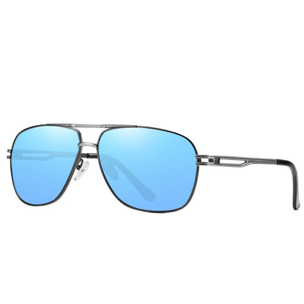 

fashion sunglasses men polarized sunglasses men driving mirrors coating points black frame eyewear male sun glasses uv400, White;black