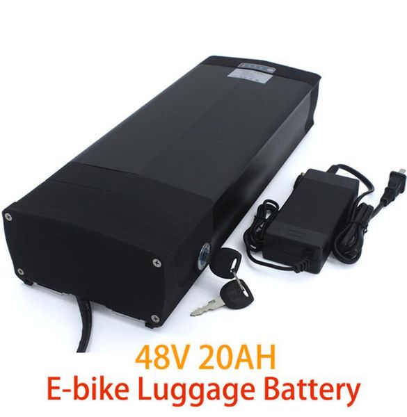 

au eu us rear e bike battery 48v 20ah for 750w 1000w motor with 30a bms 54.6v 2a charger