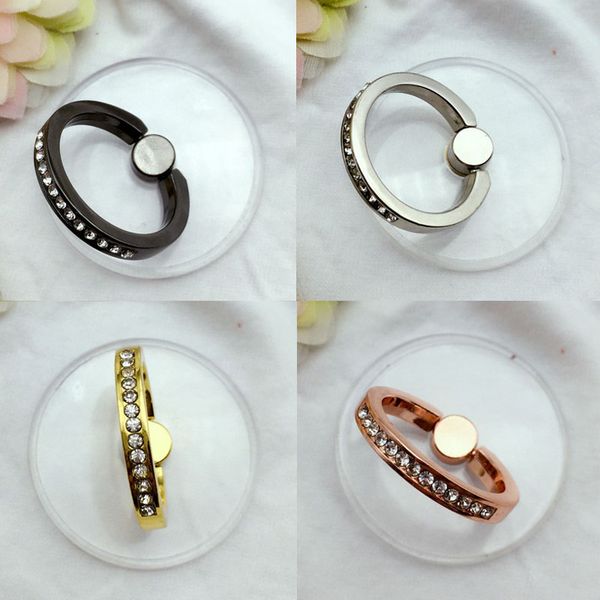 

Univer al 360 degree tran parent round finger ring holder rhine tone phone tand for iphone am ung for mobile phone