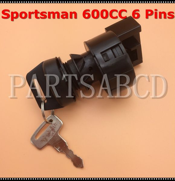 

ignition key switch for polaris atv sportsman 600 2003 2004 twin 6 pin