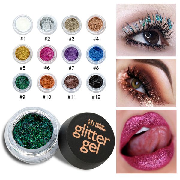 

2018 glitter eyeshadow festival makeup face jewels pigment body face eye glitter sequin paillettes new