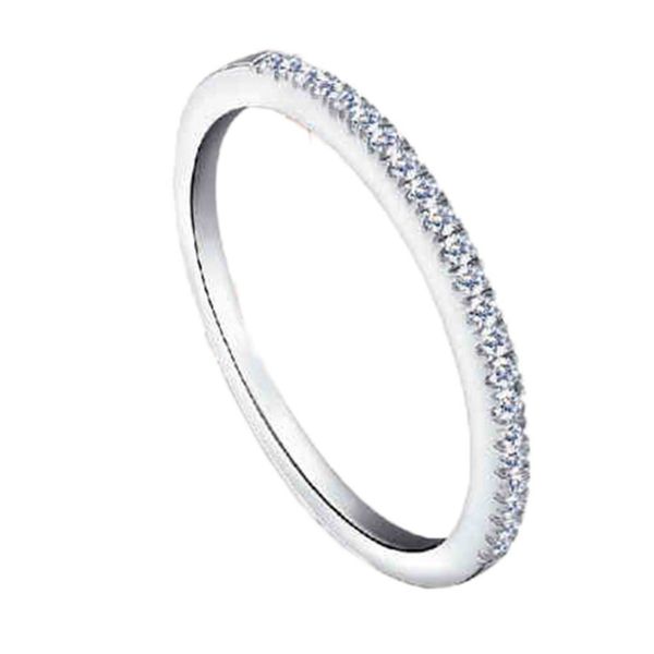 

wedding party band silver color cz jewelry love rings for women bague zircon aneis de prata bijoux anillos