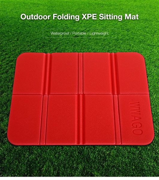 

wwago outdoor folding camping xpe cushion waterproof sitting mat