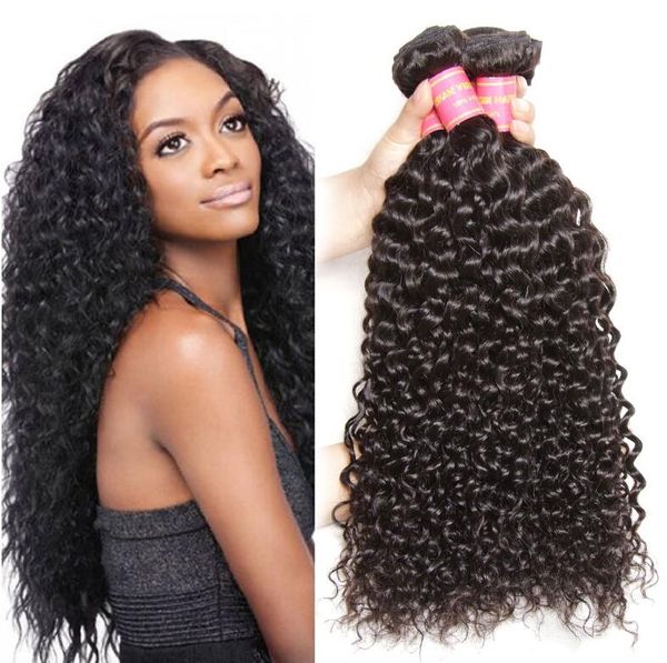 Malaysian Jerry Curly Virgin Hair Weave Remy Human Hair Extensions