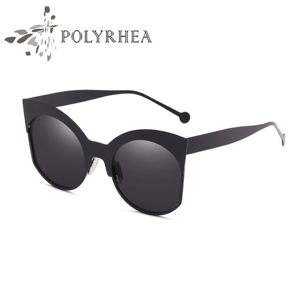 

fashion luxury evidence sunglasses female cat's eye sunglasses for protection outdoor travel lady sun glasses uv400 quality, White;black