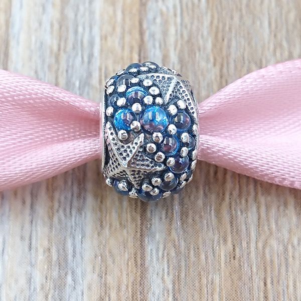 Andy Jewel Gioielli Pamdora Autentici perline in argento sterling 925 Ciondoli a forma di stella marina oceanica Adatto a bracciali stile Pandora europeo Collana 791905CZF