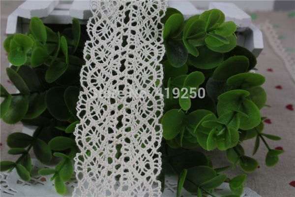 

100 yard 40mm 100% cotton lace cotton cluny lace trim - lovely design~natural wholesale, Black