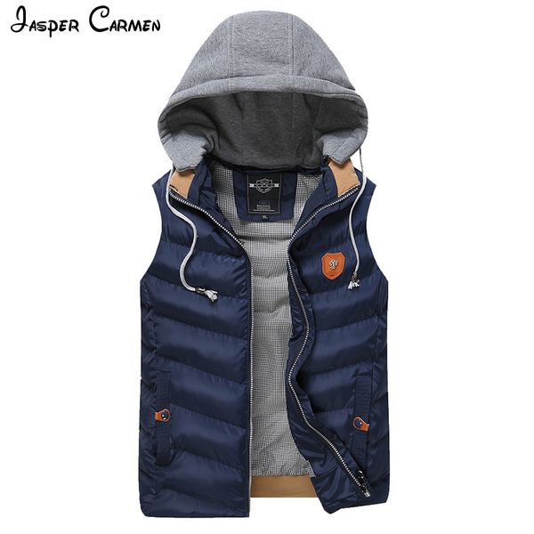 

2017 ng winter new men's warm cotton vest, men's winter vest thickened large code cxy75, Black;white