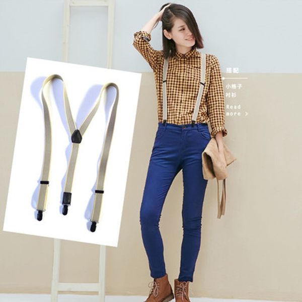 

fashion elastic suspender black white 3 color suspender good quality