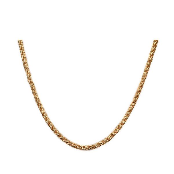 

4mm silver gold color fashion simple men's stainless steel link chain necklace jewelry gift for men boys j153
