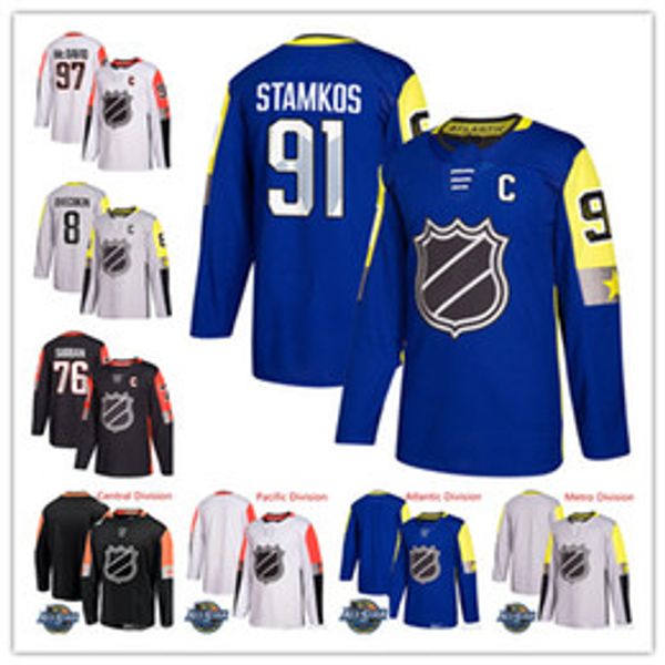 

Custom 2018 All-Star Hockey Jerseys 97 Connor McDavid 76 P.K. Subban 91 Steven Stamkos Men's 8 Alex Ovechkin Game Hockey Jerseys Stitched