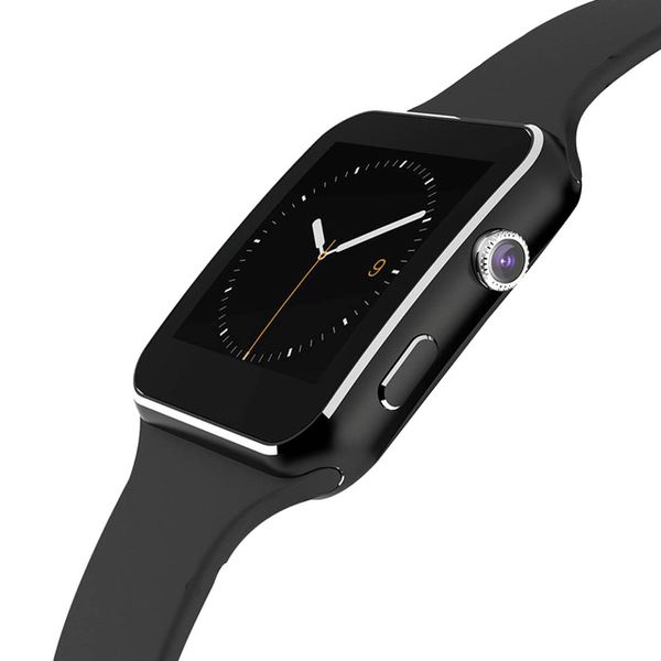 

X6 смарт-часы с камерой сенсорный экран поддержка SIM-карты TF Bluetooth Smartwatch для I-OS Android