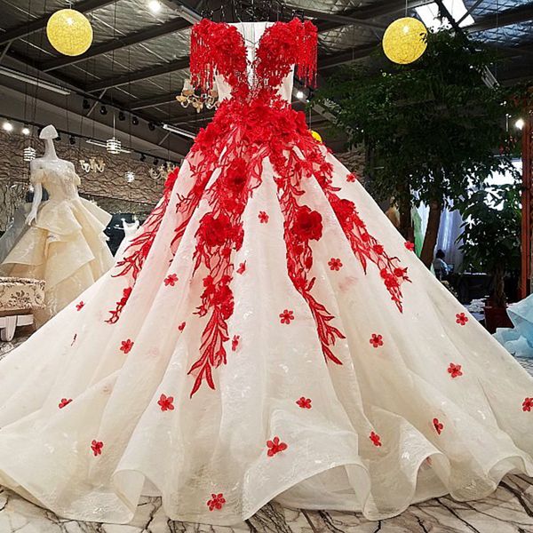 

2019 evening party red flower off the shoulder lace up o-neck evening dress formal dresses vestidos de fiesta real ps evening dresses, Black;red