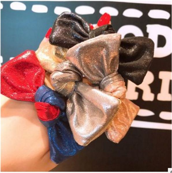 High Quality Bow Bright Powder To Tie Up Ball Ball Hair Ring Elastic