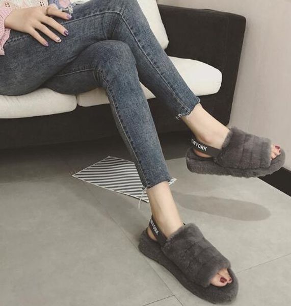 

Бесплатная доставка 2018 Рождество продвижение новый WGG теплый хлопок тапочки мужч