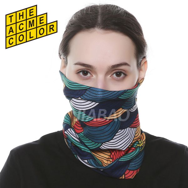 

new digital printed custom seamless bandana multifunctional bandanas half face mask, Blue;gray