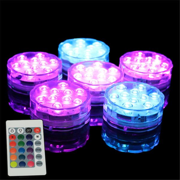 LED submersível vela Floral chá luz piscando impermeável festa de casamento vaso lâmpadas decoração lâmpada hookah shisha acessórios w29