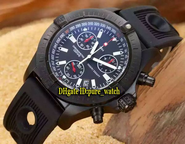 

новый avenger seawolf diver proab01901a черный циферблат кварцевый хронограф мужские часы pvd черный корпус с каучуковым ремешком высококаче, Slivery;brown