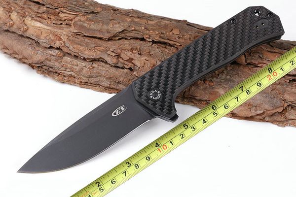 

Titanium Carbon Fiber Handle Zero Tolerance 0804CF Flipper Knife Rexford DesignZT0804 ZT0804CF CTS 204P Blade Survival Tool Knife P5Q