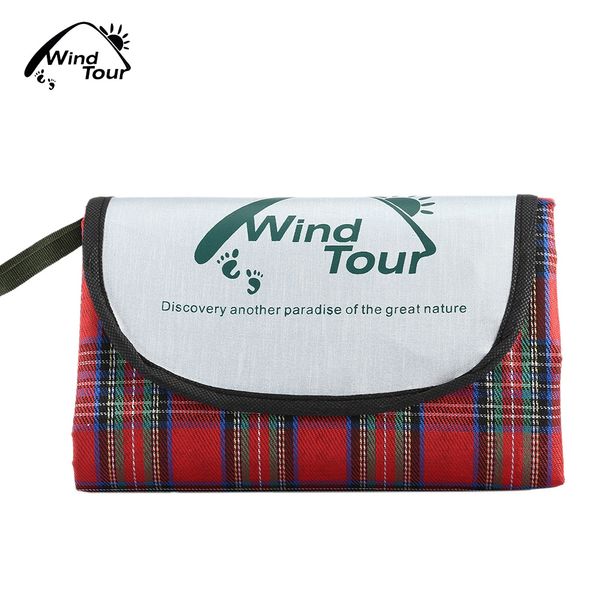 

wind tour acrylic camping picnic mat moisture-proof cushion for 3 - 5 persons use