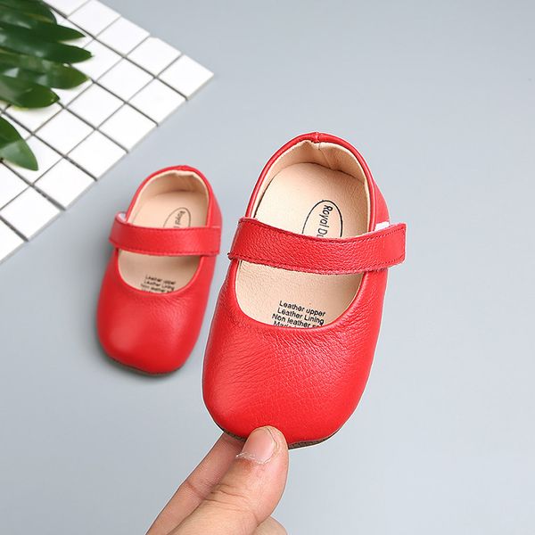 

5 colors infants girl solid color soft leather shoes princess dress-up toddle baby mary jane flat shoe 0-2y crib shoe, Black;grey