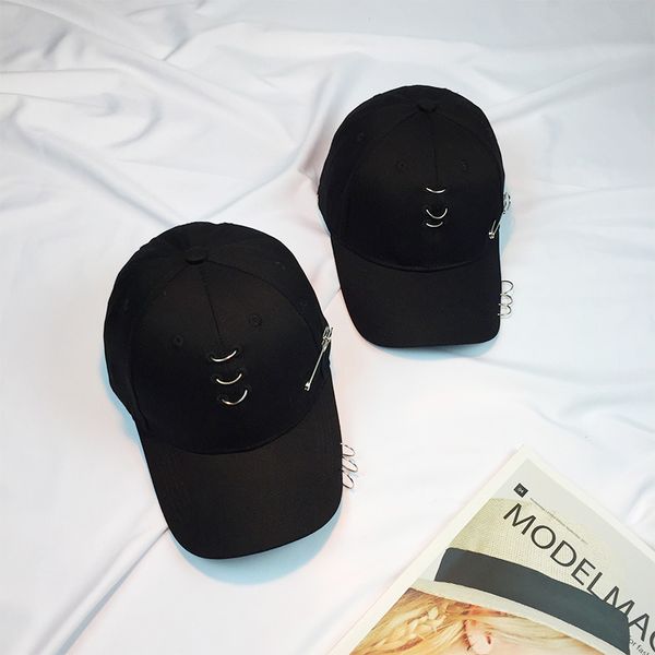 

hat men and women baseball cap pin ring hoop cap european and american style fashion sun hat autumn winter tide, Blue;gray
