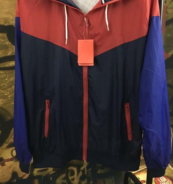 

shipping men spring autumn windrunner jacket thin jacket coat men sports windbreaker jacket explosion black models couple clothin men's, Black;brown