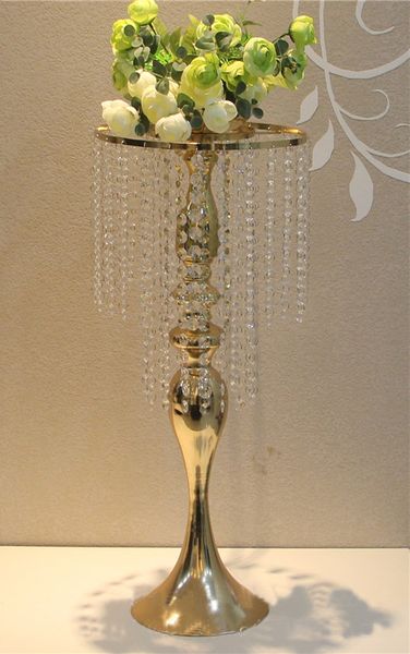 2019 68cm Tall Gold Wedding Table Centerpiece Metal Flower