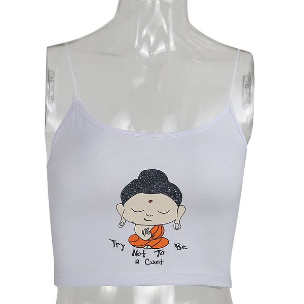 

new fashion summer women casual tank blouse ladies slim print crop sportwear fashion crop, White