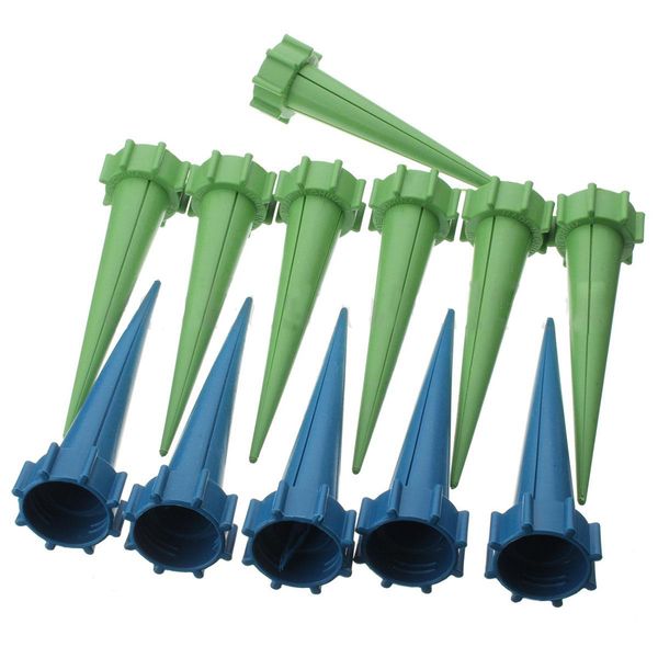 

alim 12x automatic watering irrigation spike garden plant flower drip sprinkler water blue green