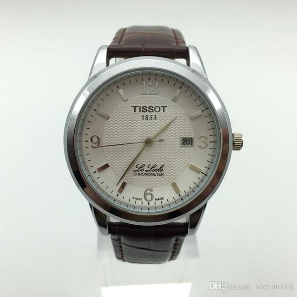 

New products; leather strap quartz watch; elegant and stylish watches for men and women; sport watches gift table