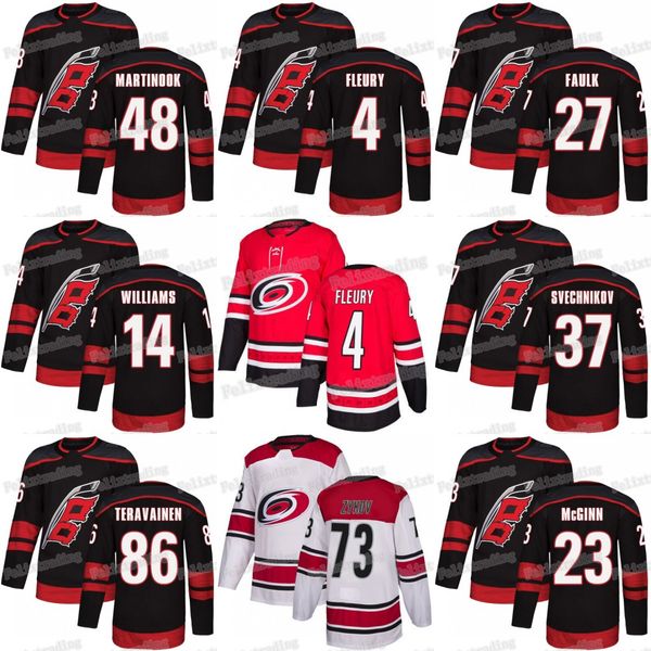 

2019 Carolina Hurricanes Andrei Svechnikov Brock McGinn Martinook Teuvo Teravainen Justin Williams Valentin Zykov Haydn Fleury Faulk Jersey