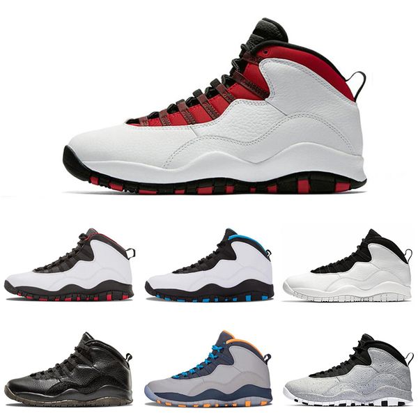 

Cement 10s mens basketball shoes Class of 2006 Westbrook Cool Grey Chicago 10 trainers sneaker men sports shoe size 8-13