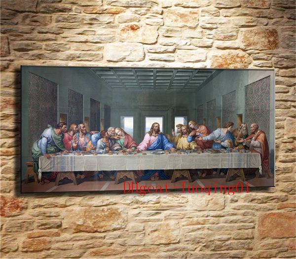 2019 Jesus Last Supper Leonardo Da Vinci Canvas Pieces Home