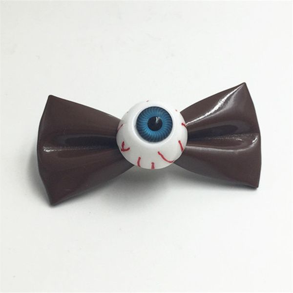 

new halloween evil eye bowknot hair clip headwear bows hairclip womens hairpins hair accessories 10pcs, Golden;silver
