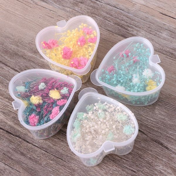 

1 box mixed dried flowers nail art decoration preserved flower diy tips 3d manicure new beautiful, Silver;gold